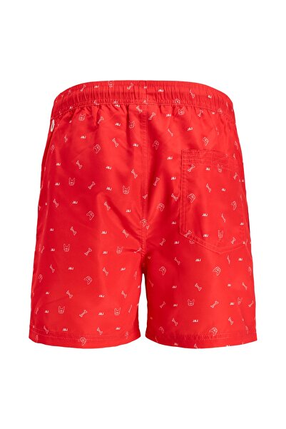 Jack & Jones Swim Shorts - Red - Graphic