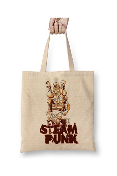 Baskı Dükkanı Steampunk tkanina Torba duga Sa ručkom
