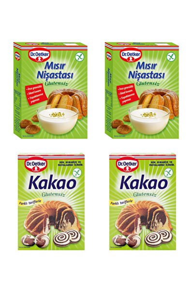 Dr. Oetker Glutensiz Mısır Nişastası-kakao 2+2 Set