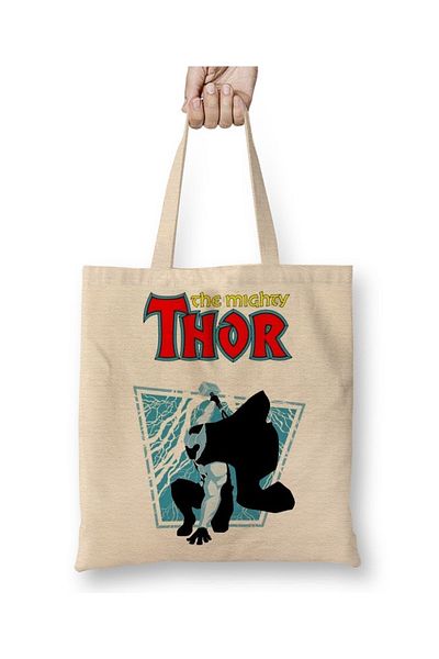 Baskı Dükkanı Thor υφασμάτινη τσάντα με μακριά λαβή