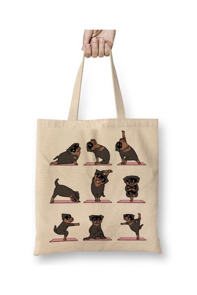 Baskı Dükkanı Rottweiler joga je Redfay joga odeća za pse pug Torba duga Sa r...