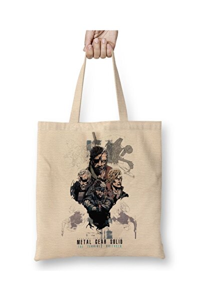 Baskı Dükkanı Metal Gear Solid 2 Sons Of Liberty Tkanina Torba Duga Sa ručkom