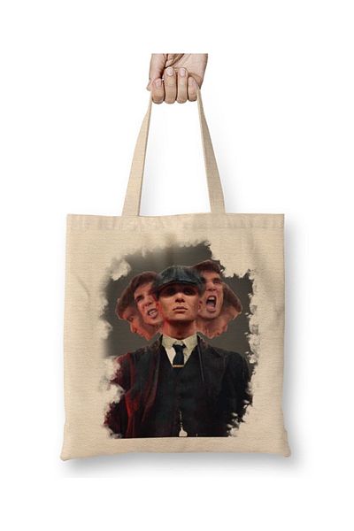 Baskı Dükkanı Peaky Blinders 04 υφασμάτινη τσάντα μακριά λαβή