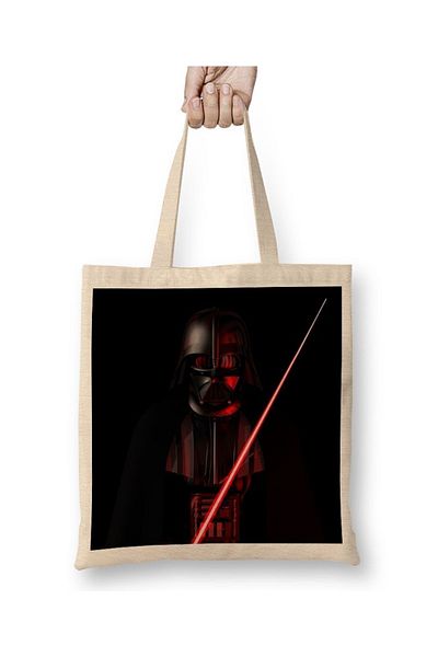 Baskı Dükkanı Υφασμάτινη τσάντα καφέ Star Wars με μακριά λαβή