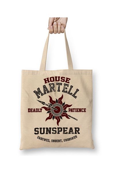 Baskı Dükkanı Υφασμάτινη τσάντα Game Of Thrones House Martell με μακριά λαβή