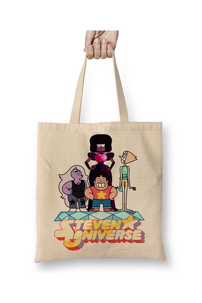 Baskı Dükkanı Steven Universe Tote Bag Long Handle