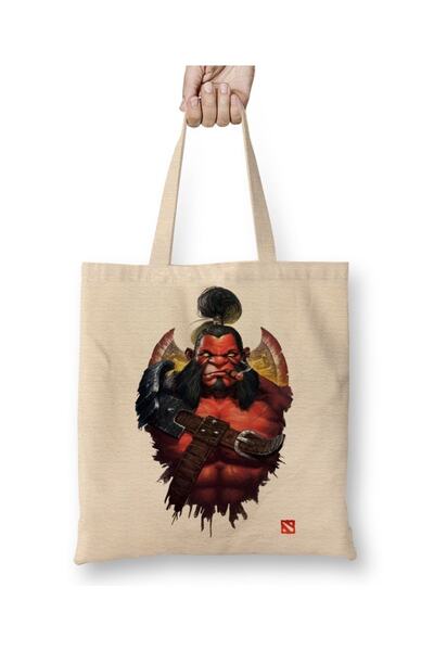 Baskı Dükkanı Axe Dota 2 tkanina Torba dugačka Sa ručkom