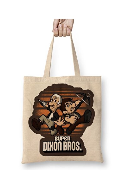 Baskı Dükkanı The Walking Dead Super Dixon Bros tkanina Torba duga Sa ručkom