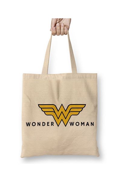 Baskı Dükkanı Wonder Woman 06 υφασμάτινη τσάντα με μακριά λαβή