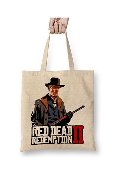 Baskı Dükkanı Red Dead Redemption 2 Hosea tkanina Torba duga Sa ručkom