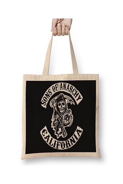 Baskı Dükkanı Υφασμάτινη τσάντα Sons Of Anarchy με μακριά λαβή