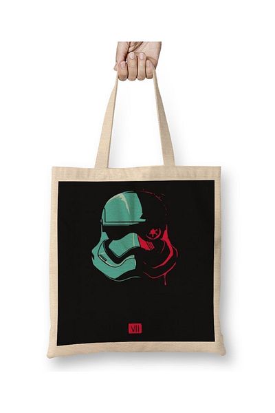 Baskı Dükkanı Υφασμάτινη τσάντα Stormtrooper με μακριά λαβή