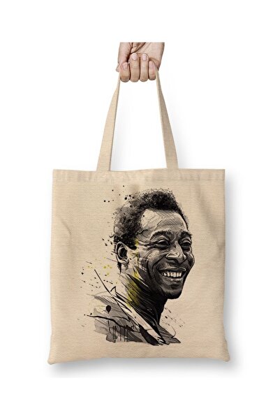 Baskı Dükkanı Pele tkanina Torba dugačka Sa ručkom