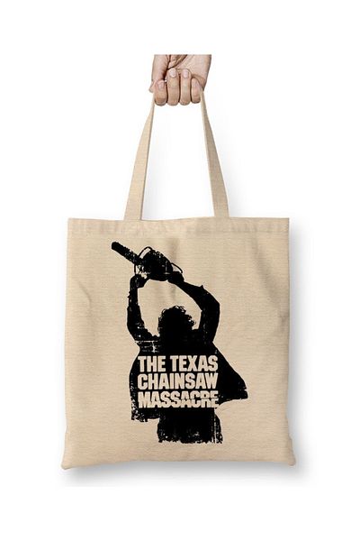 Baskı Dükkanı Geantă din pânză The Texas Chainsaw Massacre cu mâner lung