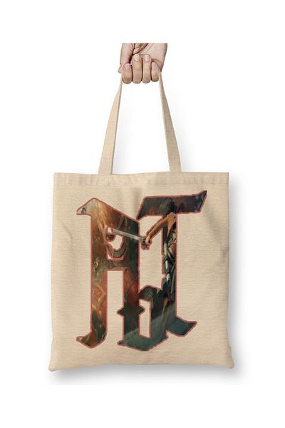 Baskı Dükkanı Geantă tote Attack On Titan Logo cu mâner lung