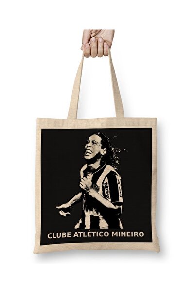 Baskı Dükkanı Ronaldinho No Galo Tkanina Torba Duga Sa ručkom