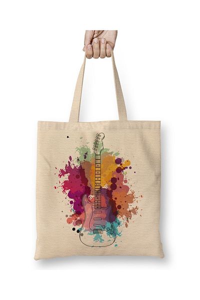 Baskı Dükkanı Strato Guitar Cloth Bag Long Handle