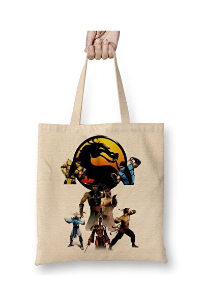 Baskı Dükkanı Kupčeva narudžbina Mortal Kombat odeća Torba duga Sa ručkom