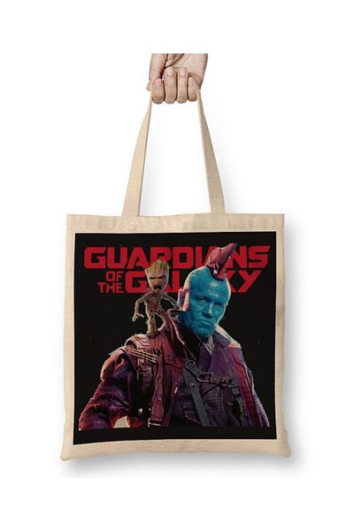 Baskı Dükkanı Υφασμάτινη τσάντα Guardioes Of The Galaxy με μακριά λαβή