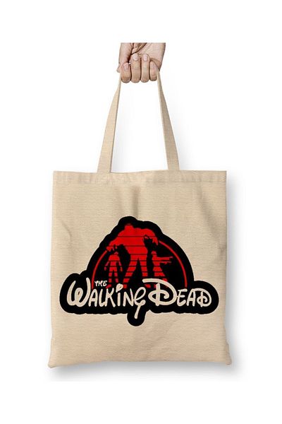 Baskı Dükkanı The Walking Dead υφασμάτινη τσάντα με μακριά λαβή