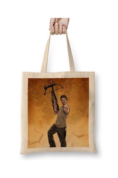 Baskı Dükkanı The Walking Dead Daryl Tkanina Torba Duga Sa ručkom