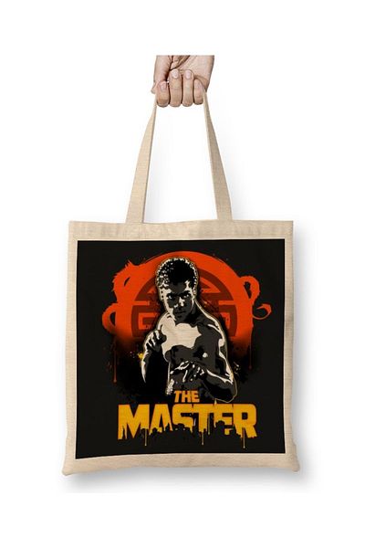 Baskı Dükkanı Bruce Lee The Master υφασμάτινη τσάντα με μακριά λαβή