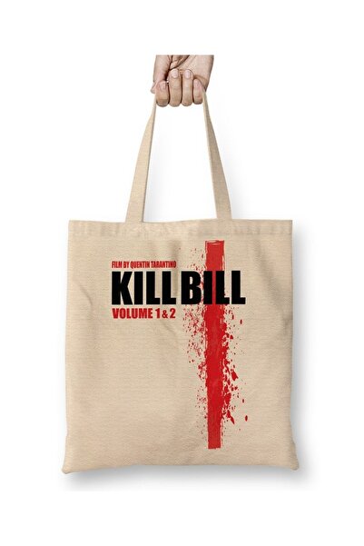 Baskı Dükkanı Kill Bill Quentin Tarantino Kan Bez Çanta Uzun Saplı