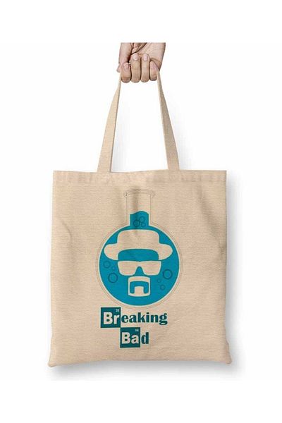 Baskı Dükkanı Υφασμάτινη τσάντα Breaking Bad 01 με μακριά λαβή