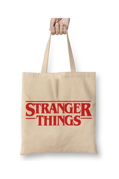 Baskı Dükkanı Geantă din pânză Stranger Things 01 cu mâner lung