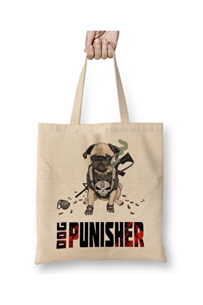 Baskı Dükkanı Dog Punisher Pelenka za pse Torba dugačka Sa ručkom