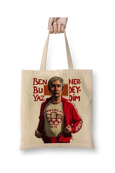 Baskı Dükkanı Şener Şen 01 υφασμάτινη τσάντα με μακριά λαβή