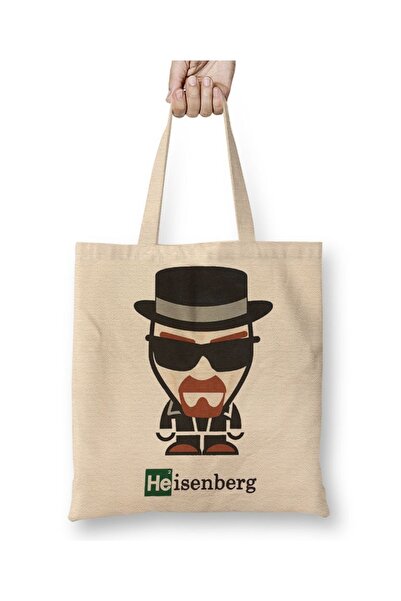 Baskı Dükkanı Υφασμάτινη τσάντα Heisenberg Breaking Bad με μακριά λαβή