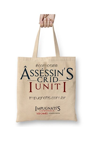 Baskı Dükkanı Assassin's Creed Unity Comosele Dugačka tkanina Torba - Sa ručk...
