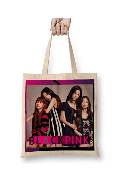 Baskı Dükkanı Ukini ovu ljubav Blackpink tkanina Torba duga Sa ručkom