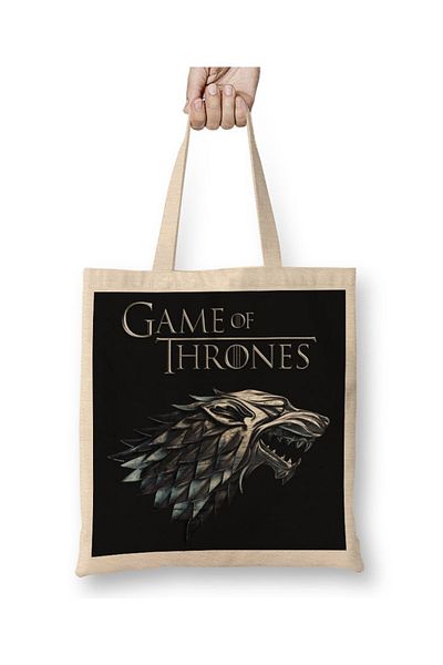 Baskı Dükkanı Υφασμάτινη τσάντα Game Of Thrones με μακριά λαβή