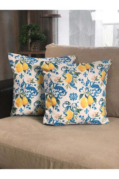 desen izmir , Husa de perna 2 bucati imprimata digitala Lemon Flower