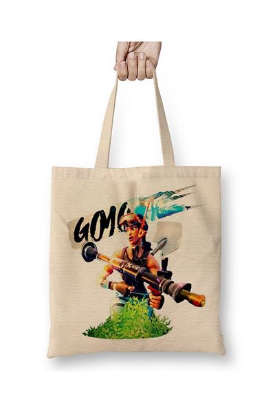 Baskı Dükkanı Fortnite 06 υφασμάτινη τσάντα με μακριά λαβή