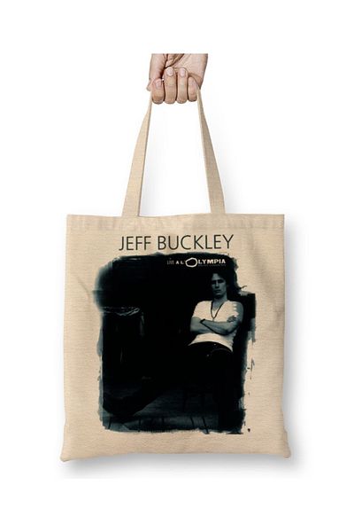 Baskı Dükkanı Geantă din pânză Jeff Buckley cu mâner lung