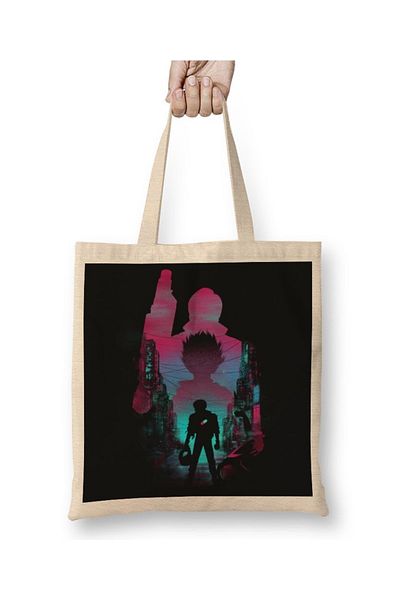 Baskı Dükkanı Neo Tokyo υφασμάτινη τσάντα με μακριά λαβή
