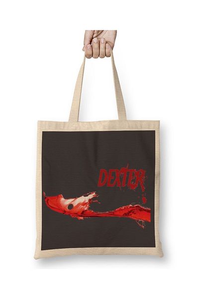 Baskı Dükkanı Geantă Dexter Blood Pânză Mâner lung