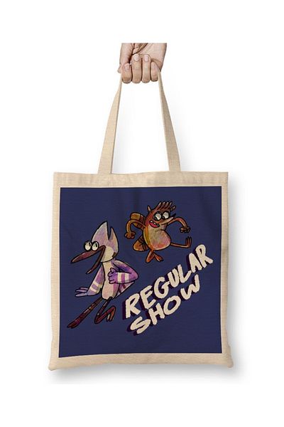 Baskı Dükkanı Regular Show 01 υφασμάτινη τσάντα με μακριά λαβή