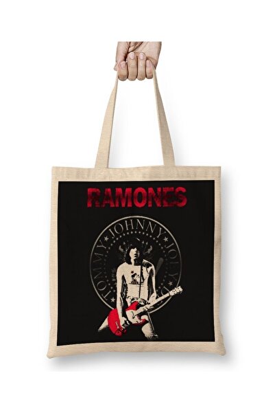 Baskı Dükkanı Ramones 3 Tkanina Torba Duga Sa ručkom