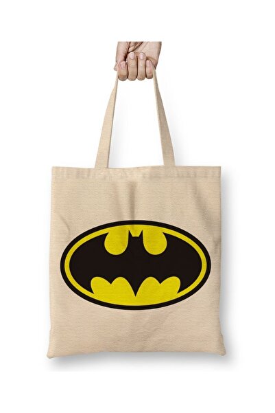 Baskı Dükkanı Батман Логотип Тканинна сумка з довгими ручками
