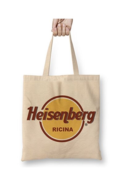 Baskı Dükkanı Heisenberg Logo Cafe Breaking Bad Majica Torba Duga Sa ručkom