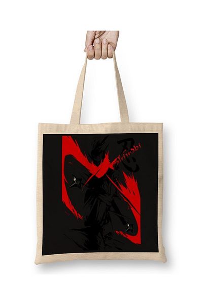 Baskı Dükkanı Υφασμάτινη τσάντα Shinobi Strider Hiryu με μακριά λαβή