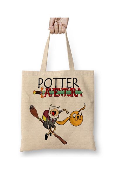 Baskı Dükkanı Geantă din pânză Potter Aventura cu mâner lung