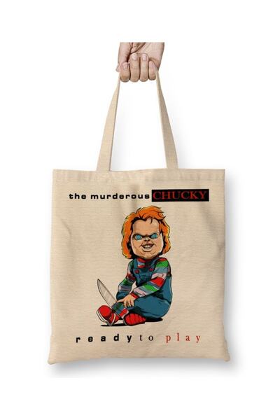 Baskı Dükkanı Spremni za igru, dečija Chucky tkanina Torba duga Sa ručkom