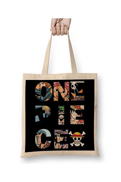 Baskı Dükkanı Μακριά λαβή υφασμάτινη τσάντα One Piece