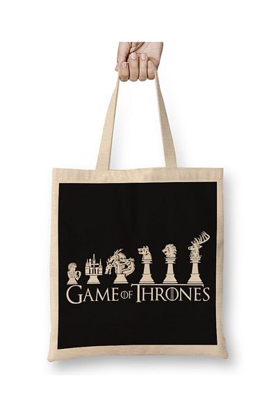 Baskı Dükkanı Υφασμάτινη τσάντα Game Of Thrones με μακριά λαβή