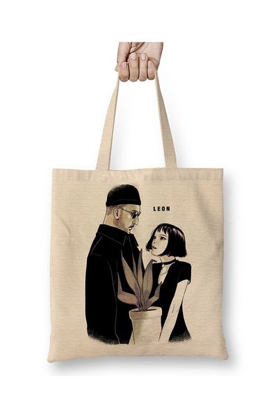 Baskı Dükkanı Υφασμάτινη τσάντα Leon The Professional 02 με μακριά λαβή